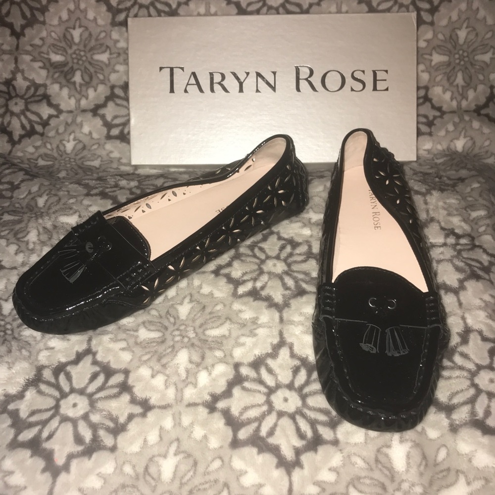 Taryn Rose Patent Leather Loafers Sz 7.5